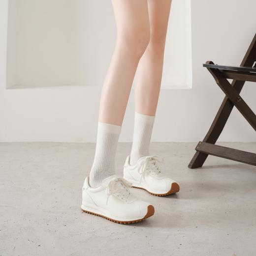 【秋季新款】西村名物2025年秋季新款厚底防滑平跟软底舒适休闲鞋运动鞋阿甘鞋T25CM31461 商品图5