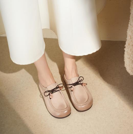 【秋季新款】西村名物2025年秋季新款厚底防滑平跟软底舒适乐福鞋深口单鞋T25CM30781 商品图4