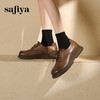 预售|Safiya/索菲娅2025学院风英伦真皮深口系带百搭休闲复古小皮鞋SFD3112106 商品缩略图5