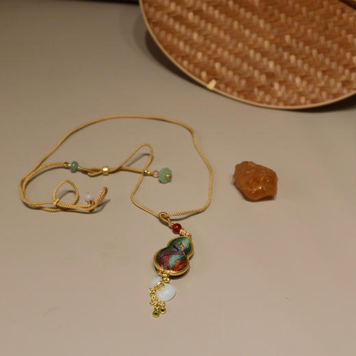 【预售7天，不退不换】良木礼香云纱葫芦项链（X7339） 商品图1