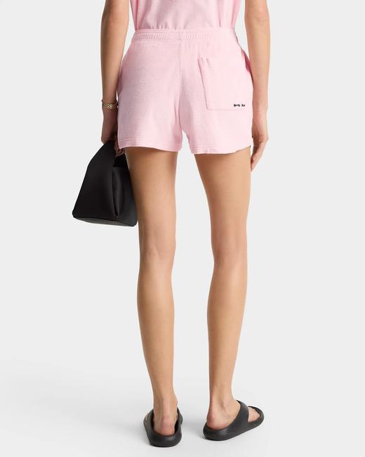 Sporty & Rich - Eden Script Terry Short - Pink Dolphin  - 女装 - 短裤 - 粉色 商品图3