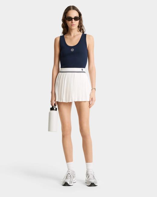 Sporty & Rich - Shrwc Baby Rib Tank - Dark Navy - 女装 - 背心 - 深蓝色 商品图2