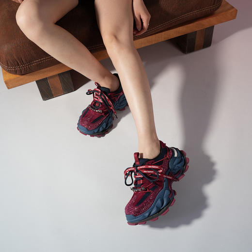 Westory厚底老爹鞋撞色拼接超酷运动鞋W25CM76601 商品图12