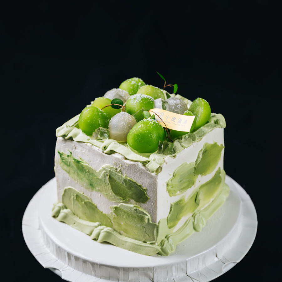 青提龙眼·抹茶茉莉蛋糕