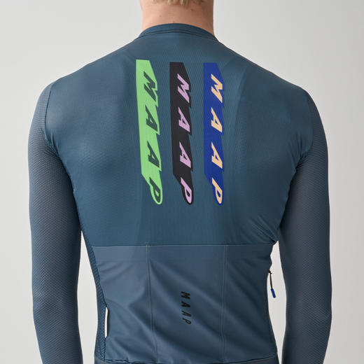 MAAP 男士 Evade X Pro Air LS Jersey 3.0 制服蓝 长袖骑行服 商品图4