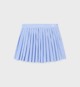 Sporty & Rich - Src Anae Skirt - Light Blue Striped - 女装 - 短裙 - 蓝色条纹