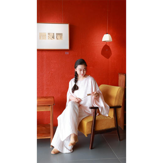 【抖音专属】 阔腿裤（24709617弗肯红） 商品图2