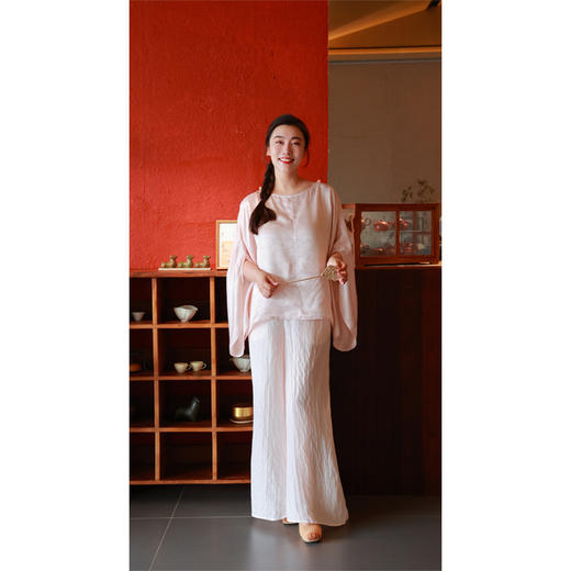 【抖音专属】 阔腿裤（24709617弗肯红） 商品图3