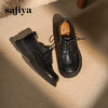 预售|Safiya/索菲娅2025学院风英伦真皮深口系带百搭休闲复古小皮鞋SFD3112106 商品缩略图8