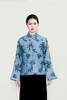 盛唐牡丹| 文竹丝毛漳缎对襟外套 商品缩略图0