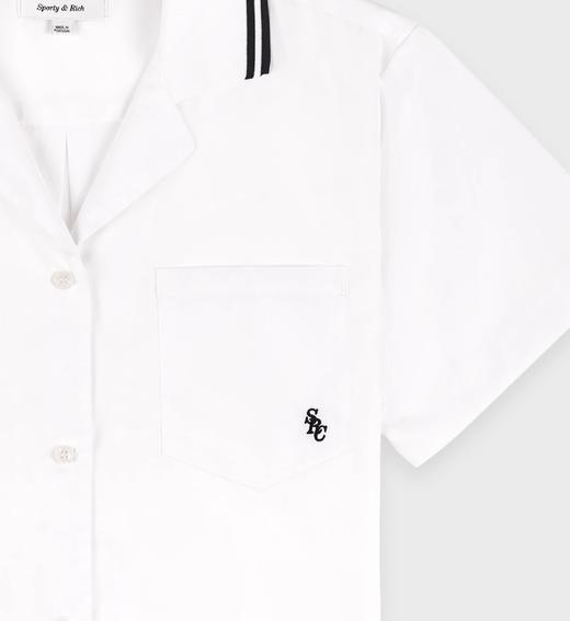 Sporty & Rich - Src Sailor Shirt - White - 女装 - 衬衫 - 白色 商品图1