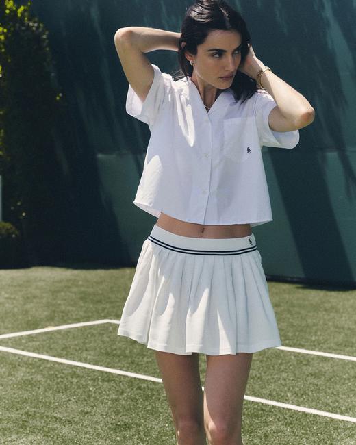 Sporty & Rich - Src Sailor Shirt - White - 女装 - 衬衫 - 白色 商品图2