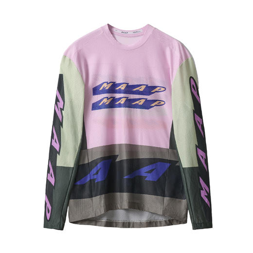 MAAP 男女同款 Evade X LS Mesh Tee 霓虹涂鸦 长袖网眼T恤 商品图5