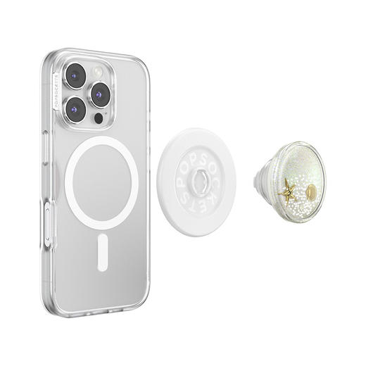 【海岛之旅】海岛记忆·MagSafe圆啪嗒 MAGSAFE磁吸手机气囊支架 Round圆啪嗒系列 白色 流沙 商品图4