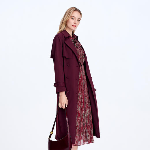 EITIE爱特爱挺括有型腰带收腰气质风衣8304002 商品图3