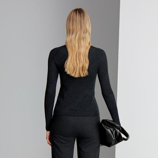 EITIE爱特爱时尚打底收腰显瘦针织衫8301004 商品图4