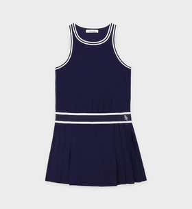 Sporty & Rich - Src Phoebe Dress - Navy/White - 女装 - 连身裙 - 深蓝色/白色