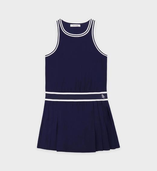 Sporty & Rich - Src Phoebe Dress - Navy/White - 女装 - 连身裙 - 深蓝色/白色 商品图0