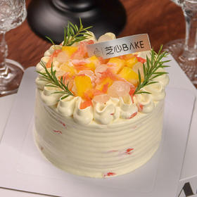 【清新杨枝甘露】芒果西柚果肉-芒果冰淇淋夹心蛋糕（免费送保温袋）