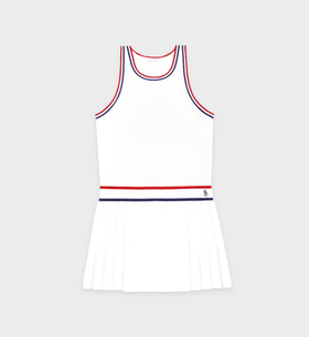 Sporty & Rich - Src Phoebe Dress - White/Navy/Fire red - 女装 - 连身裙 - 白色/深蓝色/红色