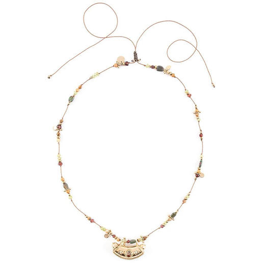 订购12周到｜ROOM SERVICE-MANTRA-石榴石 护身符 吊坠 项链（可开合）［法国设计师］ 商品图0