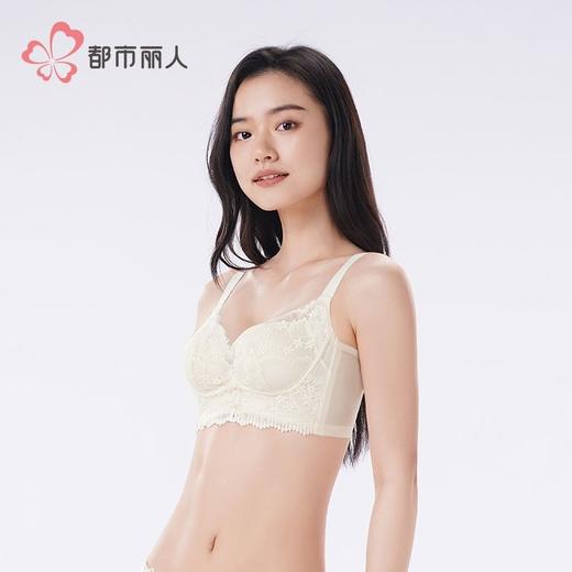都市丽人内衣女士内衣蕾丝内衣文胸无钢圈三排四扣LBH5D6 商品图2