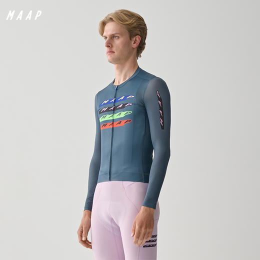 MAAP 男士 Evade X Pro Air LS Jersey 3.0 制服蓝 长袖骑行服 商品图0