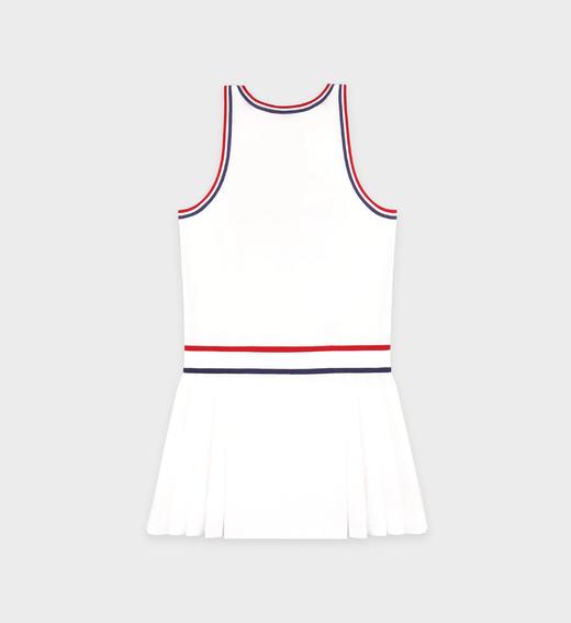 Sporty & Rich - Src Phoebe Dress - White/Navy/Fire red - 女装 - 连身裙 - 白色/深蓝色/红色 商品图1