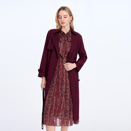 EITIE爱特爱挺括有型腰带收腰气质风衣8304002 商品图2