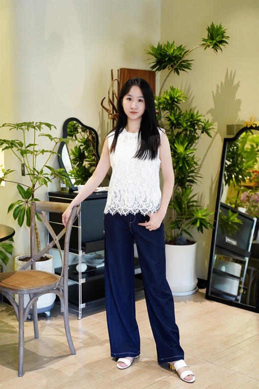 现货 臣禾	重工蕾丝无袖背心	JZ252050121 商品图5