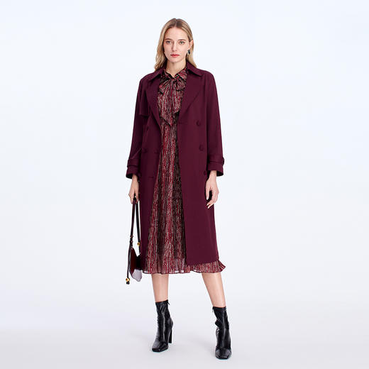 EITIE爱特爱挺括有型腰带收腰气质风衣8304002 商品图1