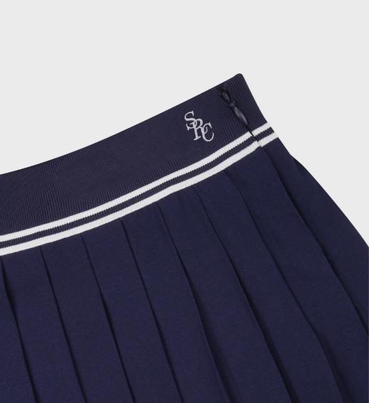 Sporty & Rich - Src Logo Abigail Skirt - Dark Navy  - 女装 - 短裙 - 深蓝色 商品图2