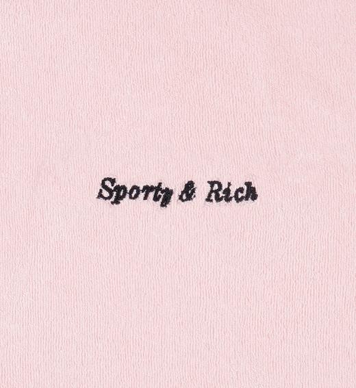 Sporty & Rich - Eden Script Terry Short - Pink Dolphin  - 女装 - 短裤 - 粉色 商品图5