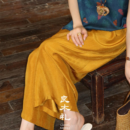 【预售7天】良木礼醋酸裤（X73103） 商品图0