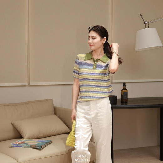 【预售7天】良木礼羊毛针织上衣（X7433） 商品图1