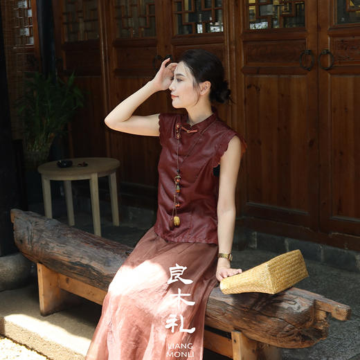 【预售7天】良木礼香云纱上衣（X7440） 商品图1