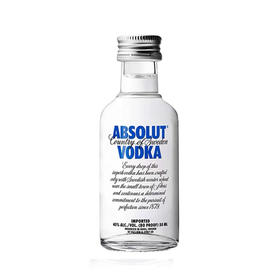 绝对伏特加原味50ml/瓶 小酒版