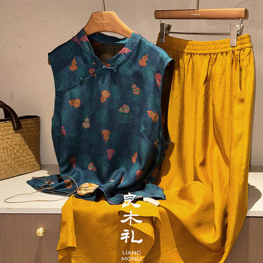 【预售7天】良木礼香云纱真丝上衣（X73101） 商品图4