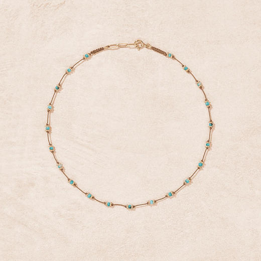 订购8周到｜Tityaravy-LOTUS-绿松石 项链［法国设计师］ 商品图0