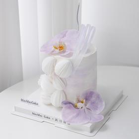 紫色|蝴蝶兰蛋糕【5127】