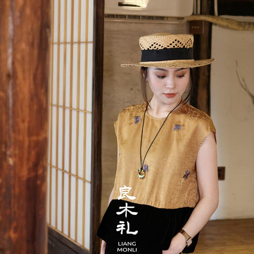 【不退不换】良木礼真丝丝绒上衣（X7215） 商品图5