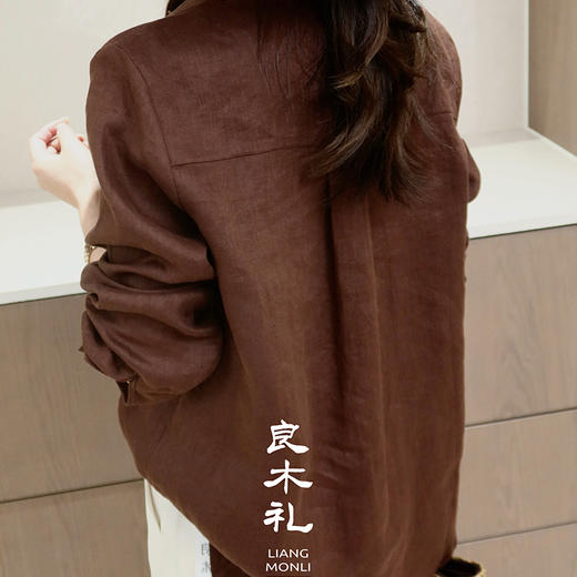 【预售7天】良木礼亚麻钉珠衬衫（X7435） 商品图6