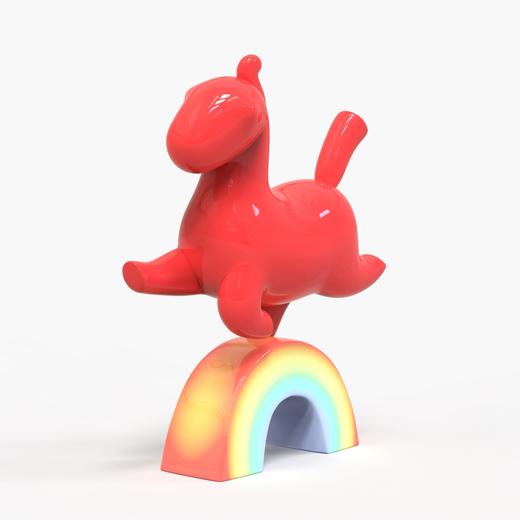 苏凌志《阳光彩虹小红马》雕塑 商品图2