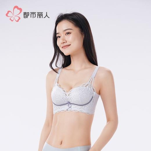 都市丽人内衣女士内衣蕾丝内衣文胸无钢圈三排四扣LBH5D1 商品图2