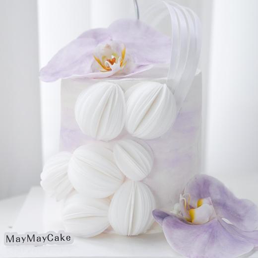 紫色|蝴蝶兰蛋糕【5127】 商品图3