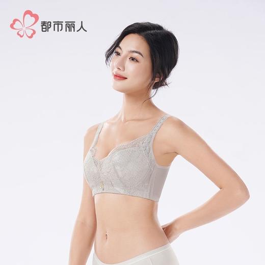 都市丽人内衣女士内衣蕾丝内衣文胸无钢圈四排扣LBH3S3 商品图2