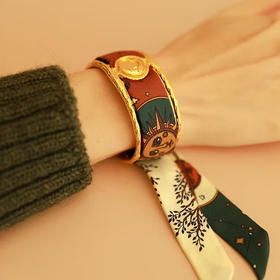 北京仓｜AN-NEE-Lune-月亮 摩羯座 2cm 丝巾手镯［法国设计师］