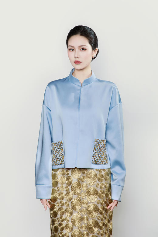 下架|廷前观棠 | 青玉案窗花外套 商品图0