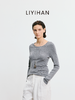 LIYIHAN 2025秋季新款醋酸羊绒圆领打底衫女毛衣高级感针织衫 商品缩略图2