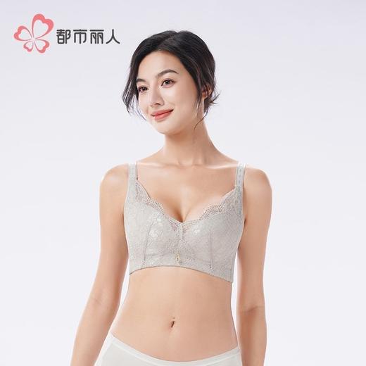 都市丽人内衣女士内衣蕾丝内衣文胸无钢圈四排扣LBH3S3 商品图1